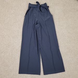 lululemon athletica Black Wide Leg Tie-Waist Pants